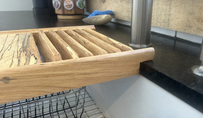 Customizable Over-the-Sink Workstation: Cutting Board & Drying Rack for Farmhouse or Undermount Sinks