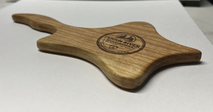 Artisan Cherry Somatic Sculpting Tool | Hand-Carved Lymphatic Masseur