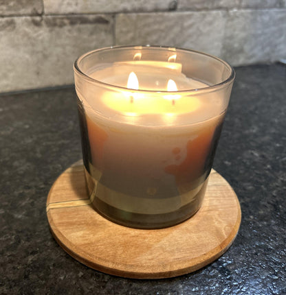 Spalted Maple or Cherry Coaster Set (4) | Handmade Customizable 6” Wood Drink Coasters | Fenton River Woodworks