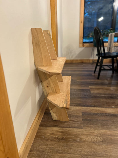 The Tool-Free Corner or Wall Ladder: Solid Pine Tiered Plant Stand