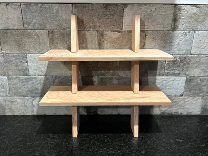 Small Ladder Stand | Coffee Station Shelf | Bathroom Towel Rack | Gravity Plant Stand | Fenton River Woodworks