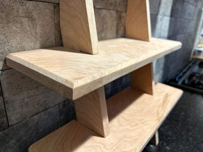 Small Ladder Stand | Coffee Station Shelf | Bathroom Towel Rack | Gravity Plant Stand | Fenton River Woodworks