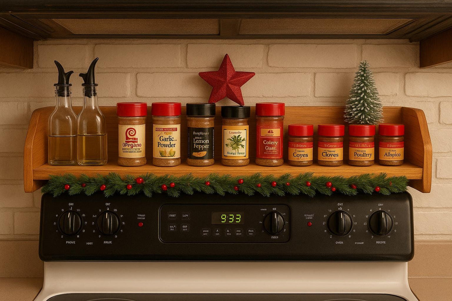 The Range-Top Series: Minimalist Solid Wood Spice Shelf