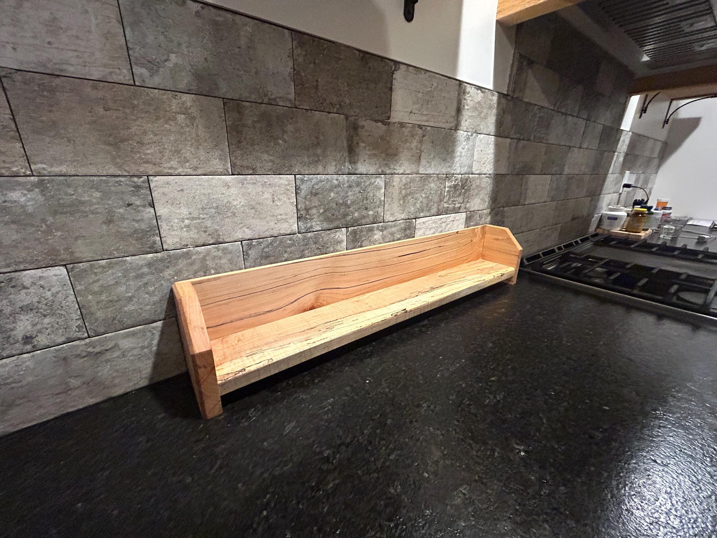 The Range-Top Series: Minimalist Solid Wood Spice Shelf