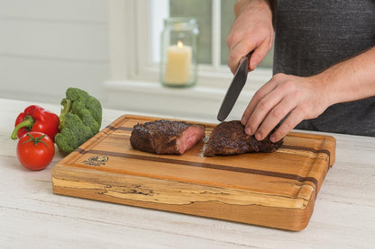 Maple & Mahogany Cutting Board – Handmade Hardwood Kitchen Board- Chopping | Fenton River Woodworks