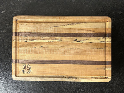Maple & Mahogany Cutting Board – Handmade Hardwood Kitchen Board- Chopping | Fenton River Woodworks