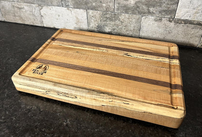 Maple & Mahogany Cutting Board – Handmade Hardwood Kitchen Board- Chopping | Fenton River Woodworks