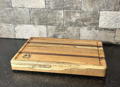 Maple & Mahogany Cutting Board – Handmade Hardwood Kitchen Board- Chopping | Fenton River Woodworks
