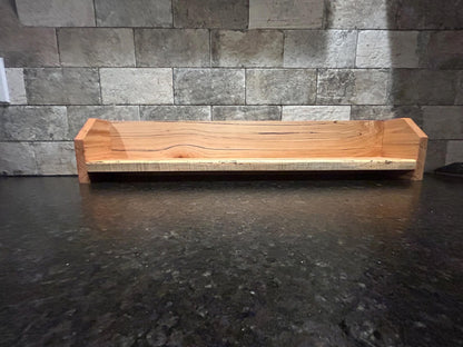 The Range-Top Series: Minimalist Solid Wood Spice Shelf | Utility stove shelf
