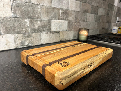 Maple & Mahogany Cutting Board – Handmade Hardwood Kitchen Board- Chopping | Fenton River Woodworks