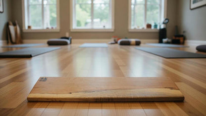 Solid Hardwood Slant Board — Professional Multi-Angle Yoga & Stretching Support Prop | Fenton River Woodworks