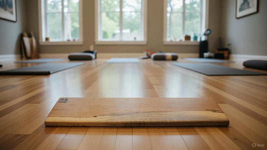 Solid Hardwood Slant Board — Professional Multi-Angle Yoga & Stretching Support Prop | Fenton River Woodworks