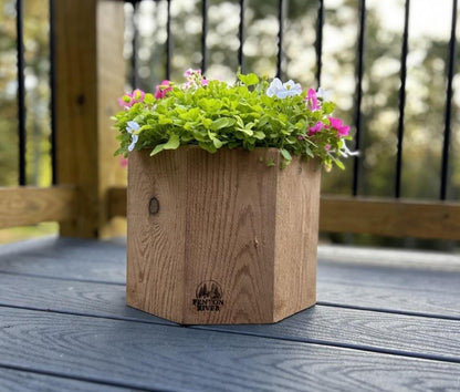 Cedar Planter, Indoor Outdoor Pot for plants, Rustic Porch or cedar box | Fenton River Woodworks