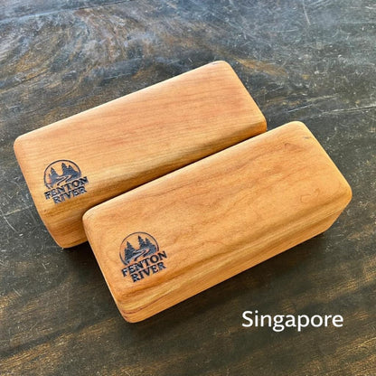Heavy Hardwood Yoga Blocks | Maple or Cherry, Set of 2| 9x3.5x3.5 | Fenton River Woodworks
