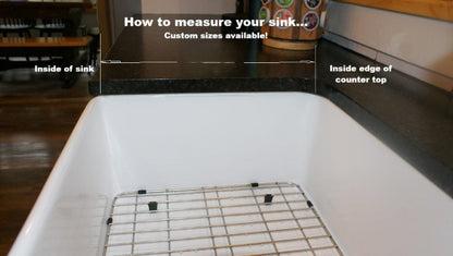 Customizable Over-the-Sink Workstation: Cutting Board & Drying Rack for Farmhouse or Undermount Sinks