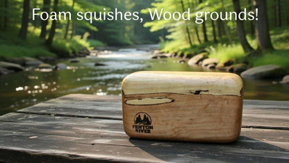 XL Hardwood Grounding Block | Fascia Work & Somatic Healing Tool | Fenton River Woodworks