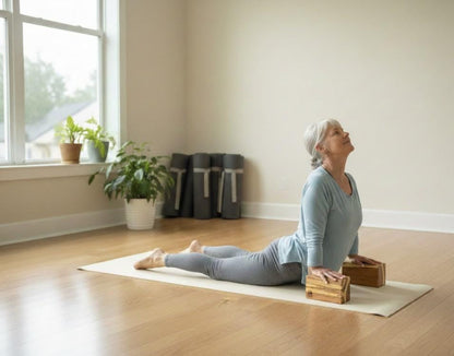 Luxury Spalted Maple | Cherry Yoga Block, Set of (2) Handcrafted Hardwood Support (9x5x3)