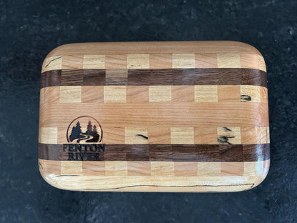 Artisan Weighted Hardwood Somatic Grounding Block (9x6x3) — Solid Mahogany, Cherry, and Maple Prop