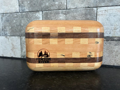 Artisan Weighted Hardwood Somatic Grounding Block (9x6x3) — Solid Mahogany, Cherry, and Maple Prop